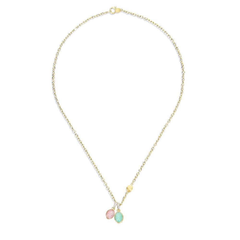 Nanis collana a catena con charms pendenti "boules" in oro inciso, diamanti – Nanis Italian Jewels Novità