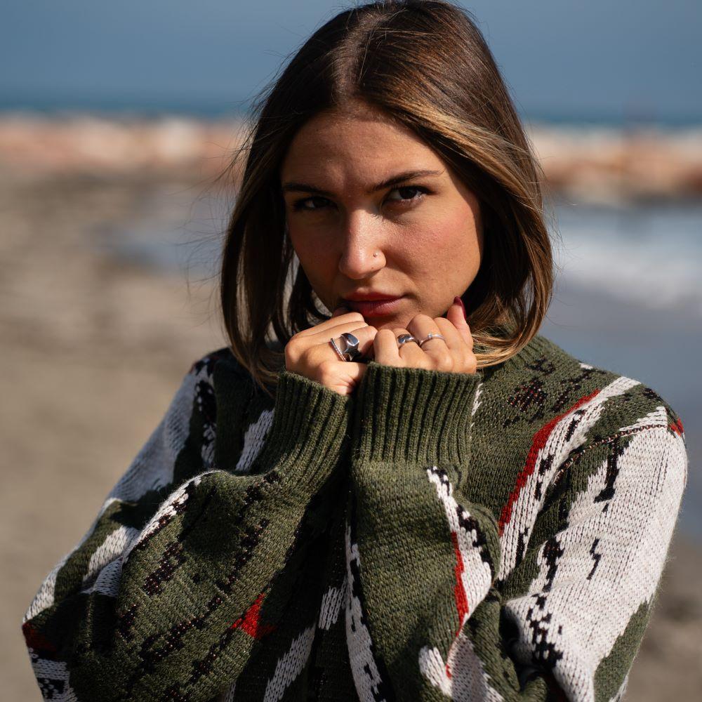 ﻿Seay / Maglione Allover Wood Tonga Promozione