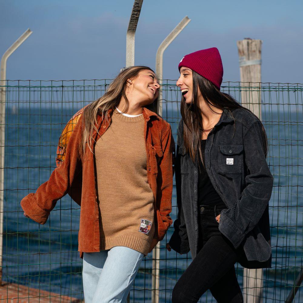 Seay / Camicia in Velluto a Coste Biscotto Delavé Acquista Ora