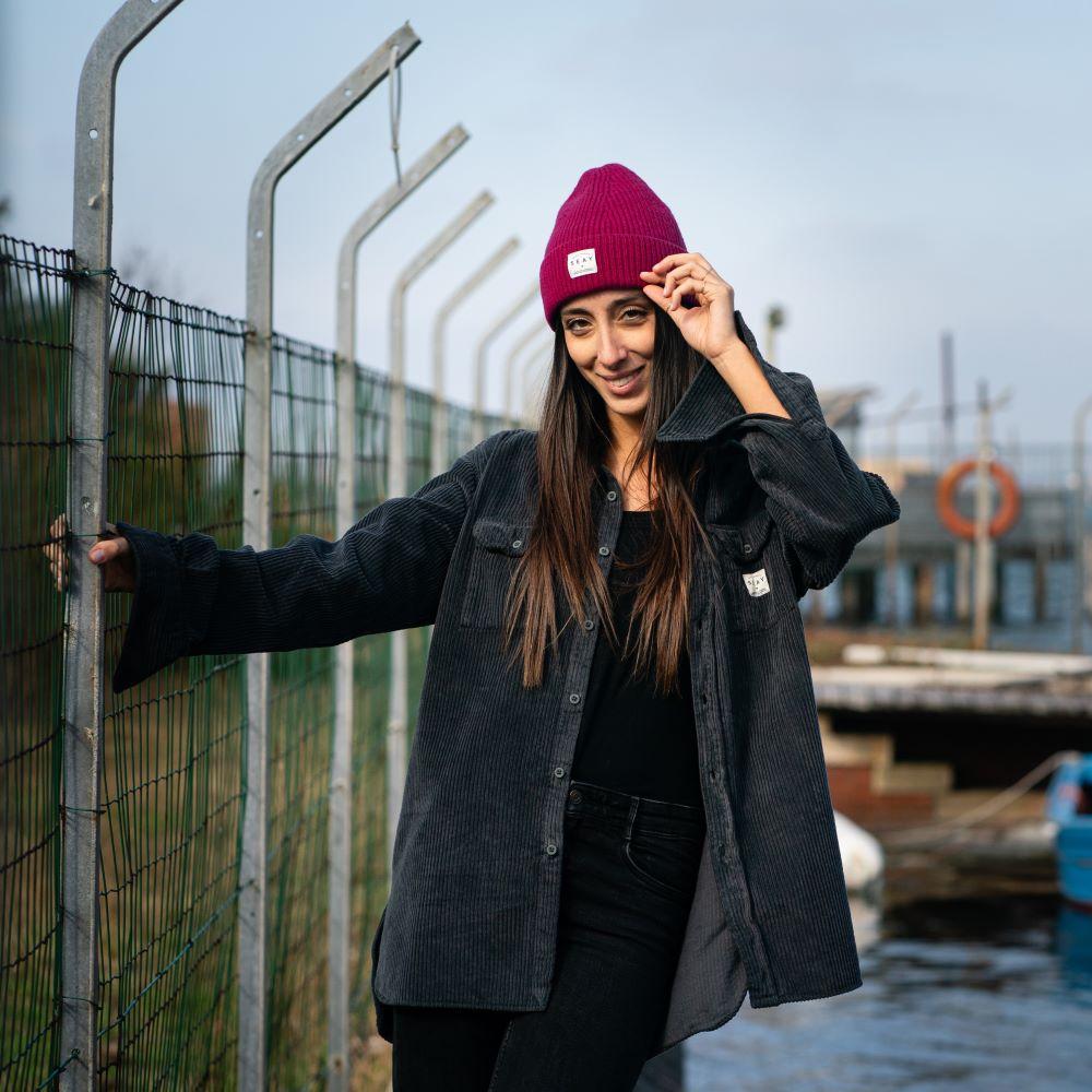 Seay / Cuffia Prugna Lana Rigenerata Fino Al -60%