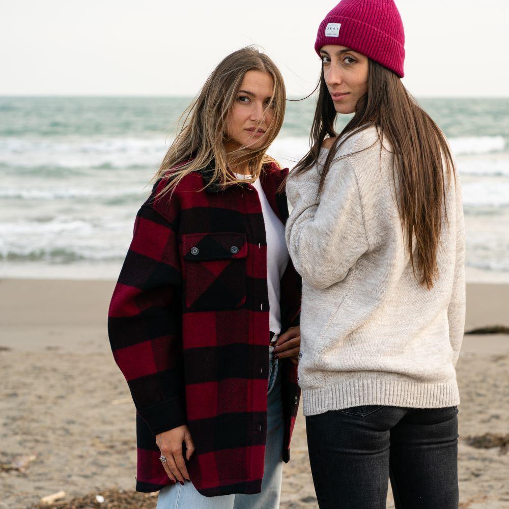 Seay / Cuffia Prugna Lana Rigenerata Fino Al -60%