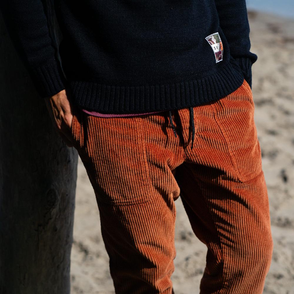 Seay / Pantalone Lungo Velluto Biscotto Sconto