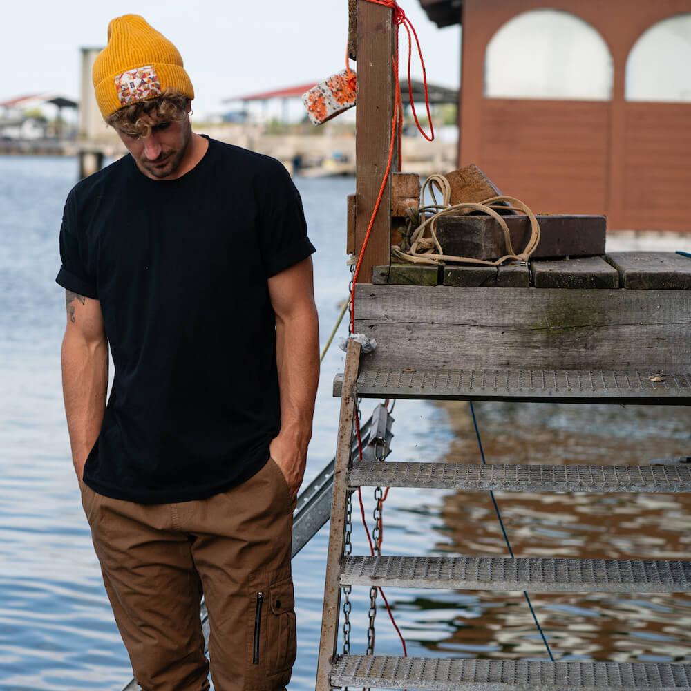 Seay / Cuffia Beanie Lana Ocra Moda