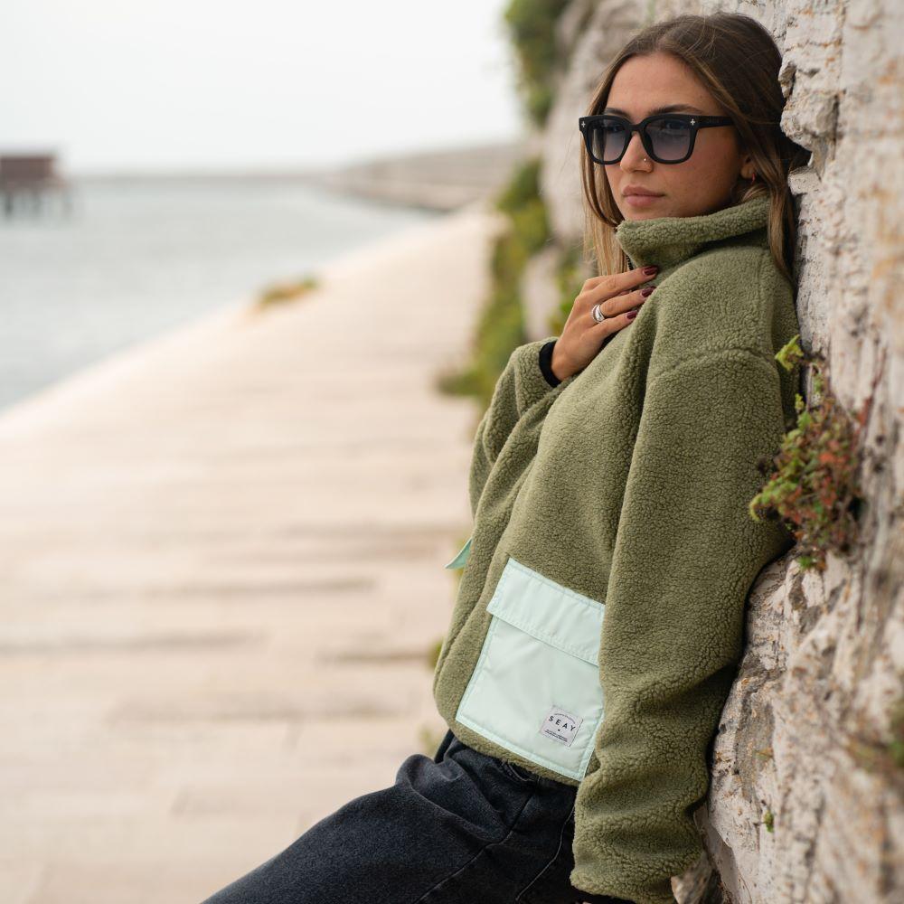 Seay / Giacca Teddy Verde Menta Italy