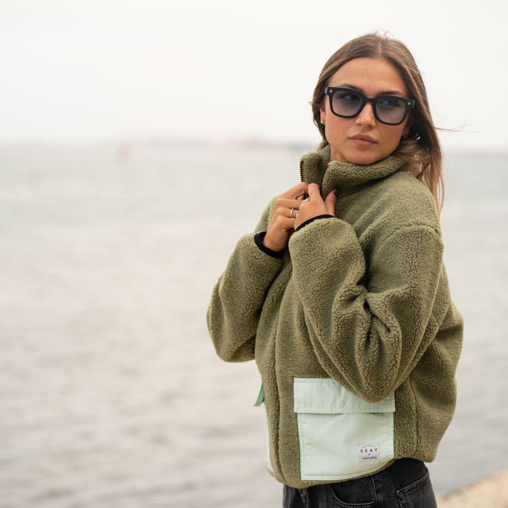 Seay / Giacca Teddy Verde Menta Italy