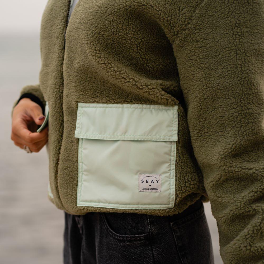 Seay / Giacca Teddy Verde Menta Italy