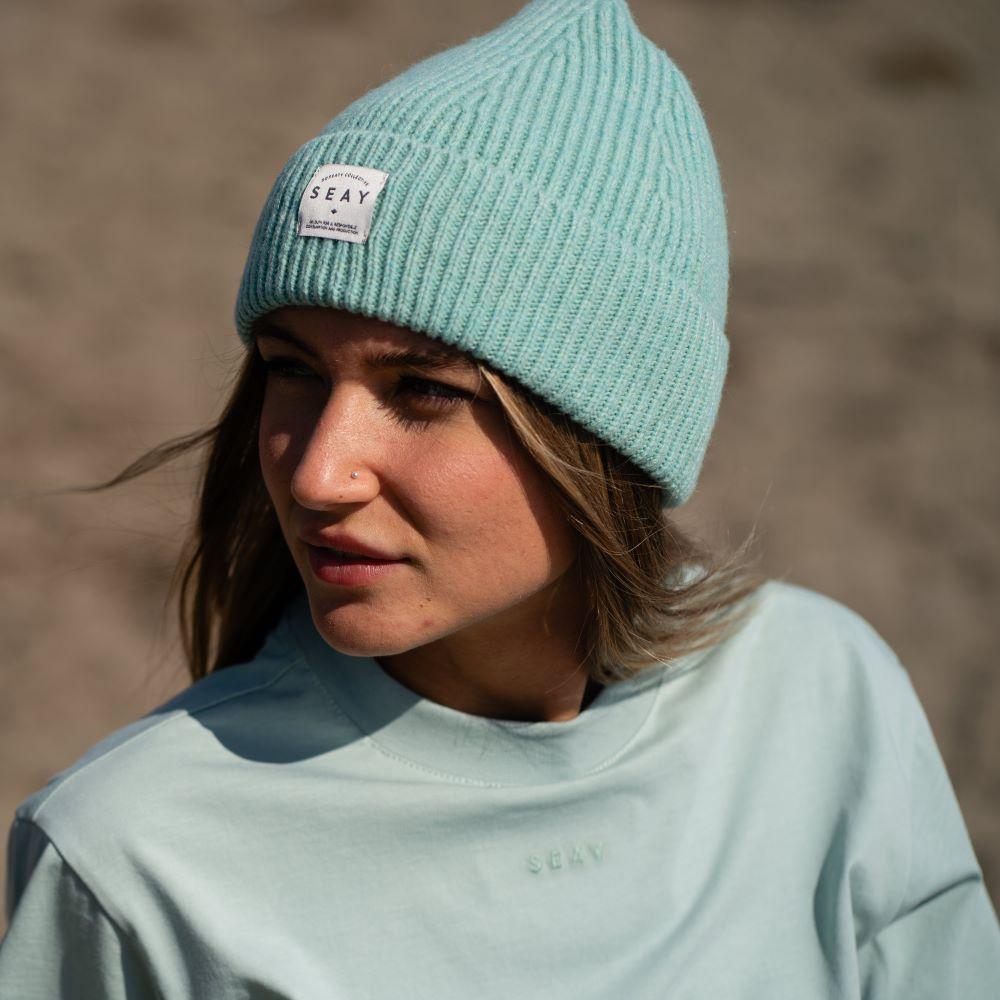 Seay / T-Shirt Verde Menta Delavé Promozione