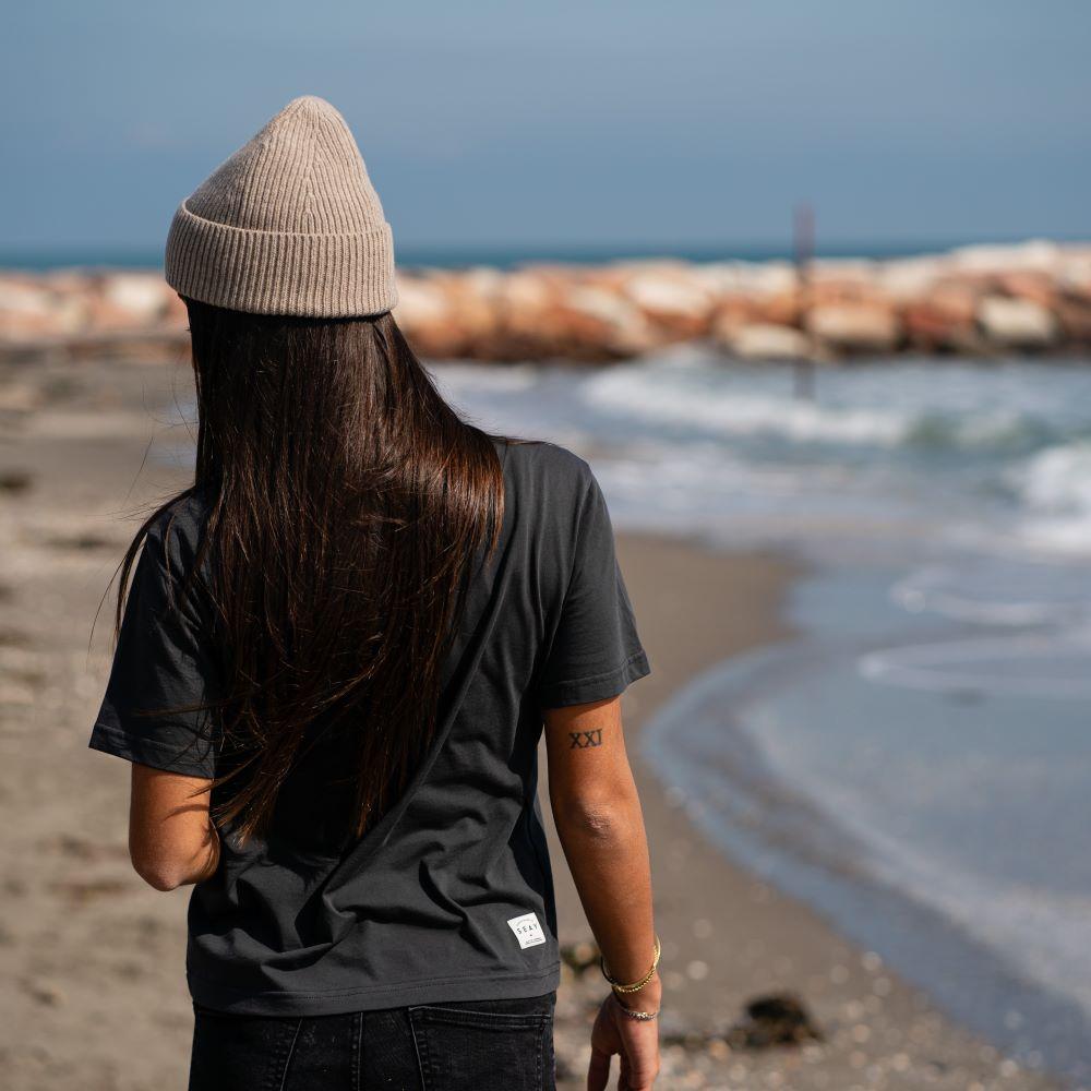 Seay / T-shirt Nera Delavé Spedizione Gratuita