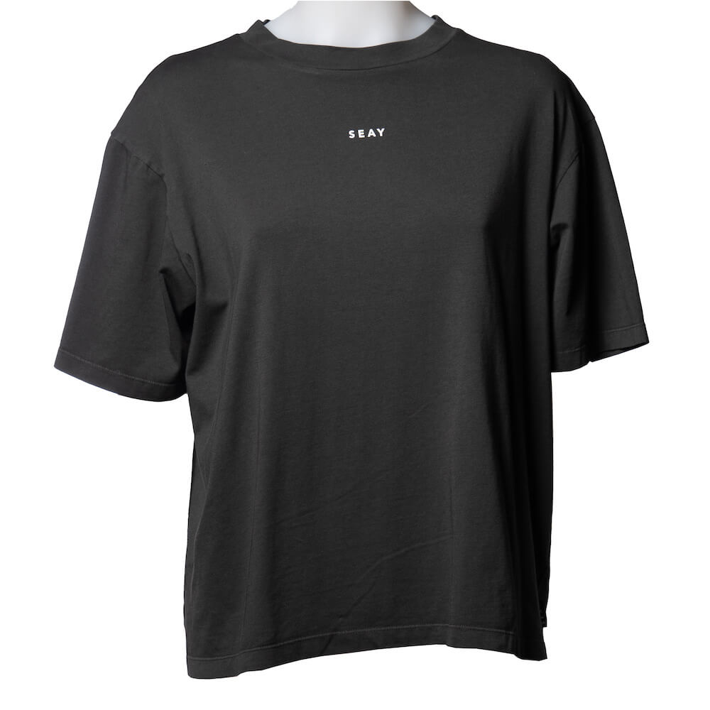 Seay / T-Shirt Loose Fit Nera Qualità Garantita
