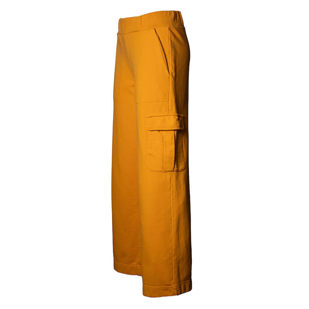 Seay / Pantalone Lungo Cargo in Felpa Ocra Lizard Promozione Limitata