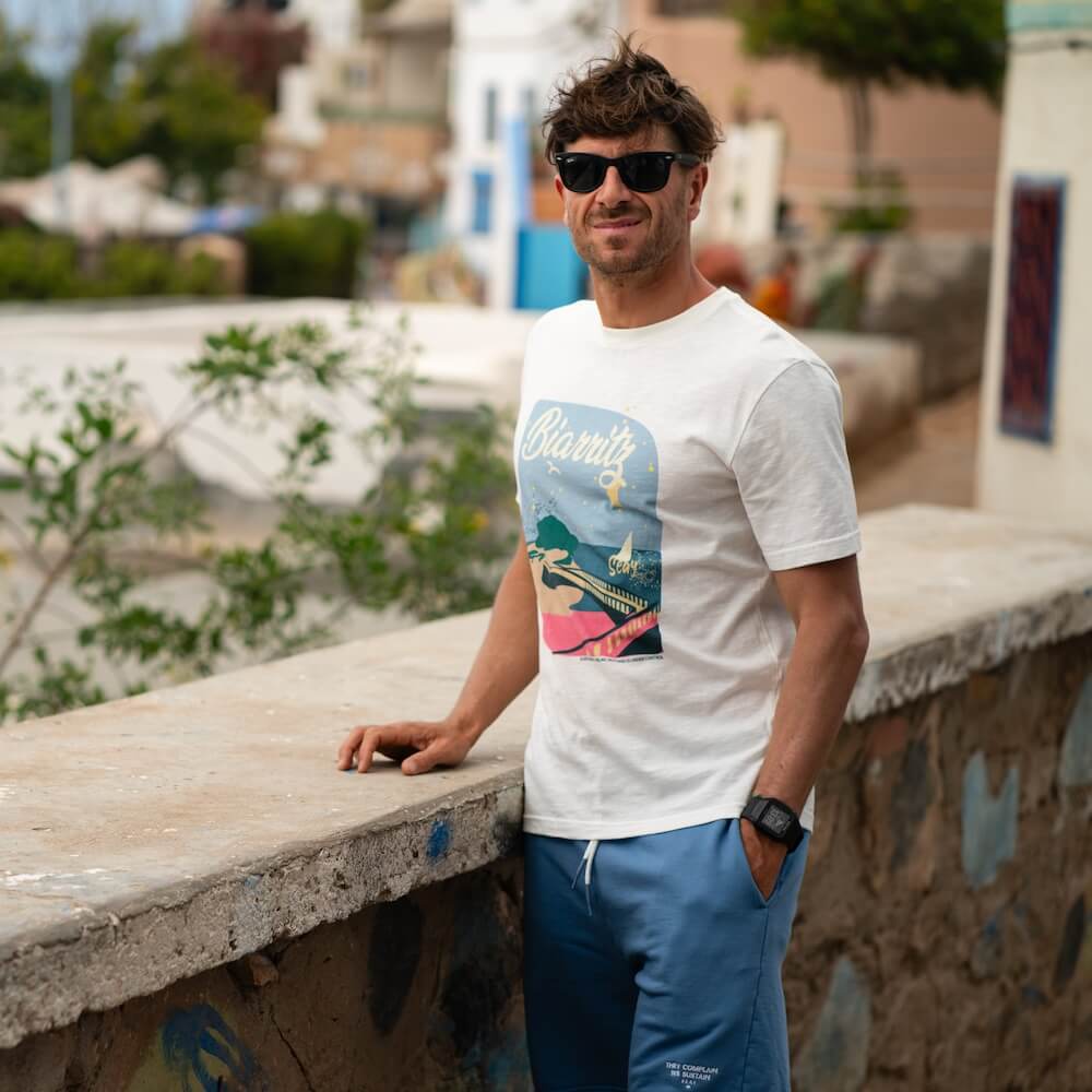 Seay / Pantalone in Felpa Corto Blu Bamboo In Linea