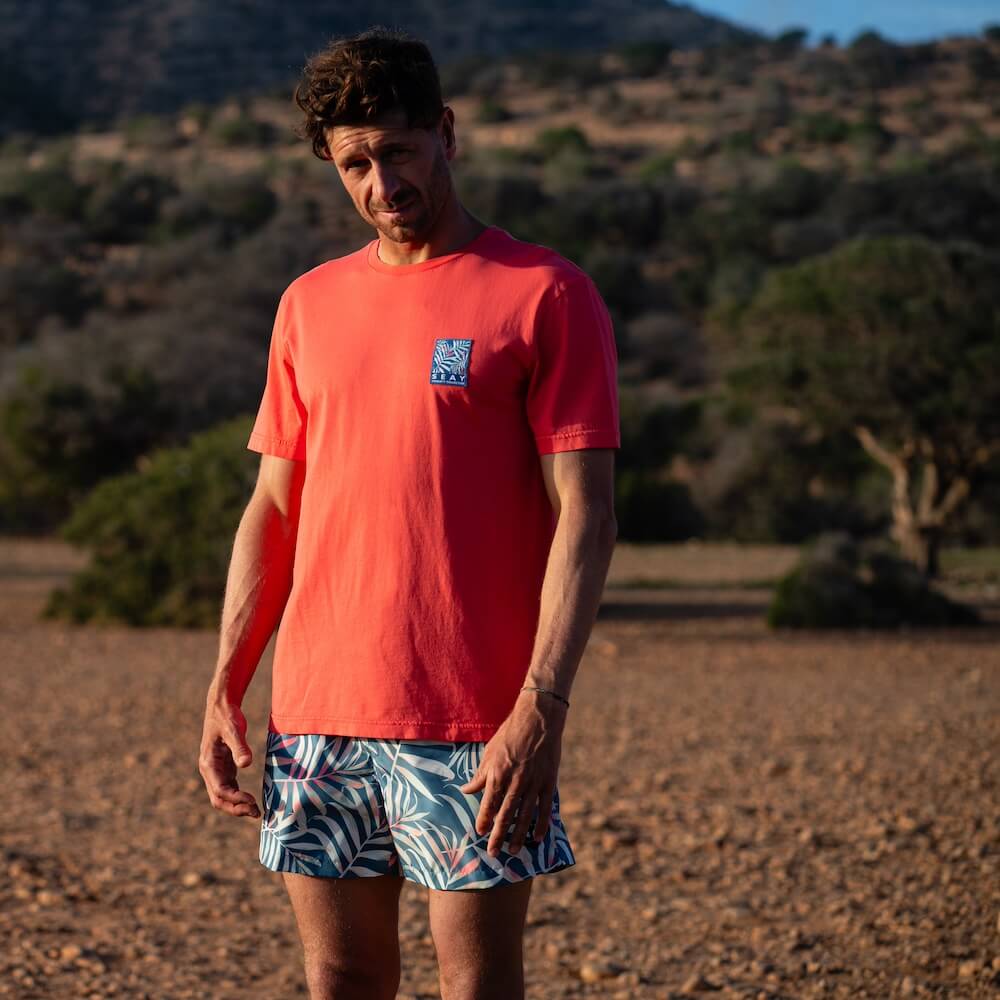 Seay / T-Shirt Rossa Bamboo Qualità