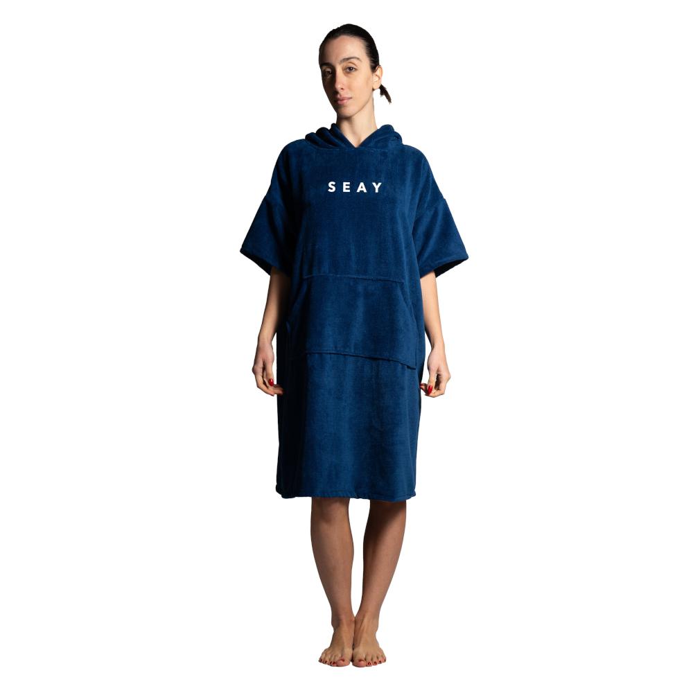 Seay / After Session Poncho Blu Soddisfazione Garantita