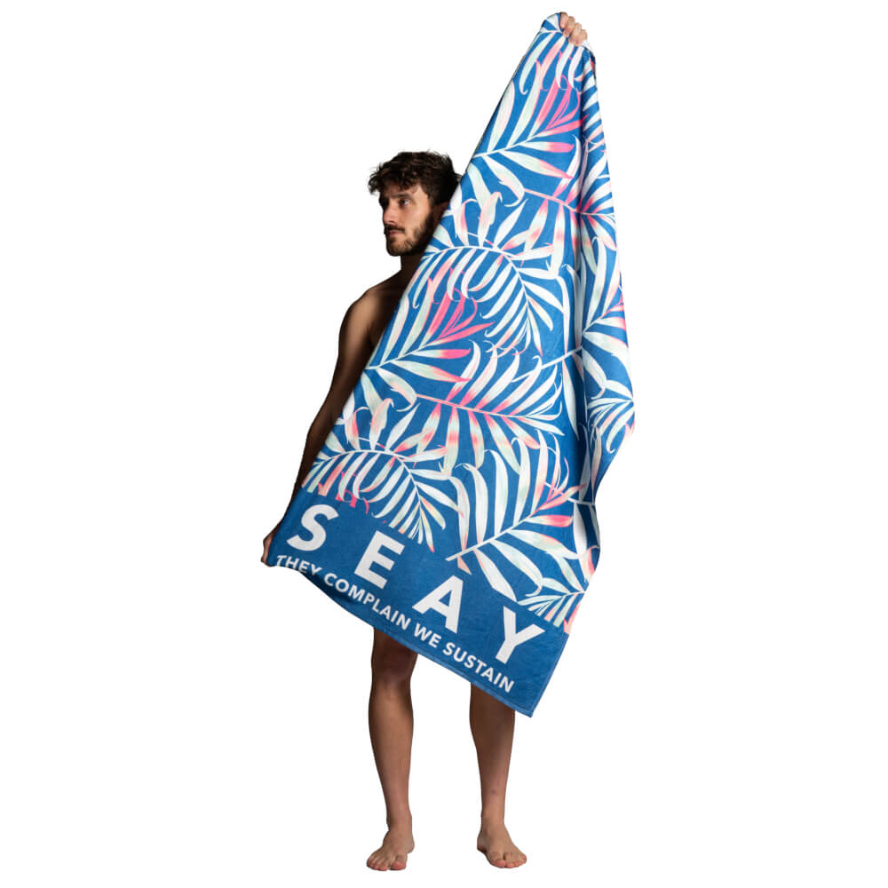 Seay / Telo Mare Blu Bamboo Qualità Garantita