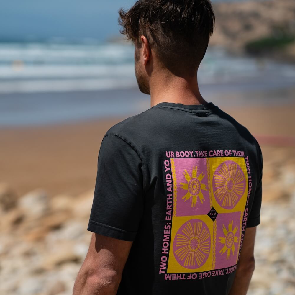 Seay / T-Shirt Nera Symbols Acquista Ora