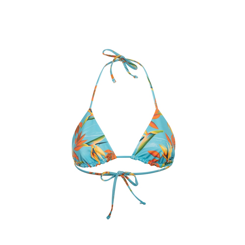 Seay / Triangolo Bikini Reversibile Azzurro Verde Bird of Paradise Shopping Online