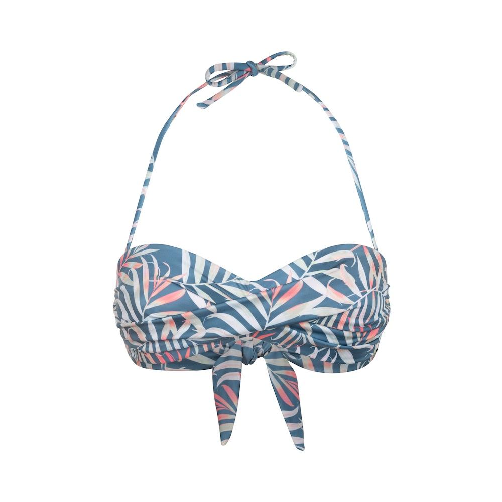 Seay / Fascia Bikini Spalline Removibili Blu Bamboo Presa