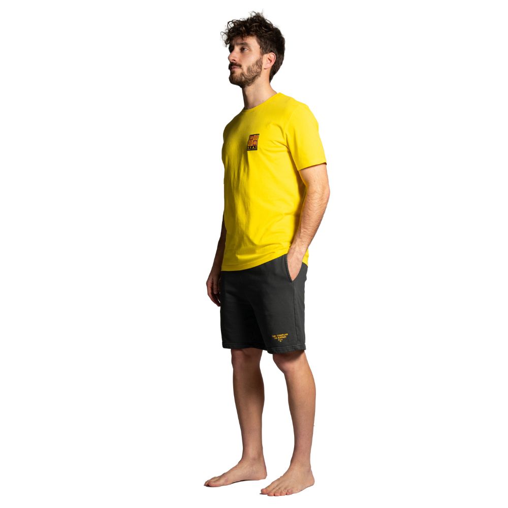 Seay / T-Shirt Gialla Symbols Vendita Calda