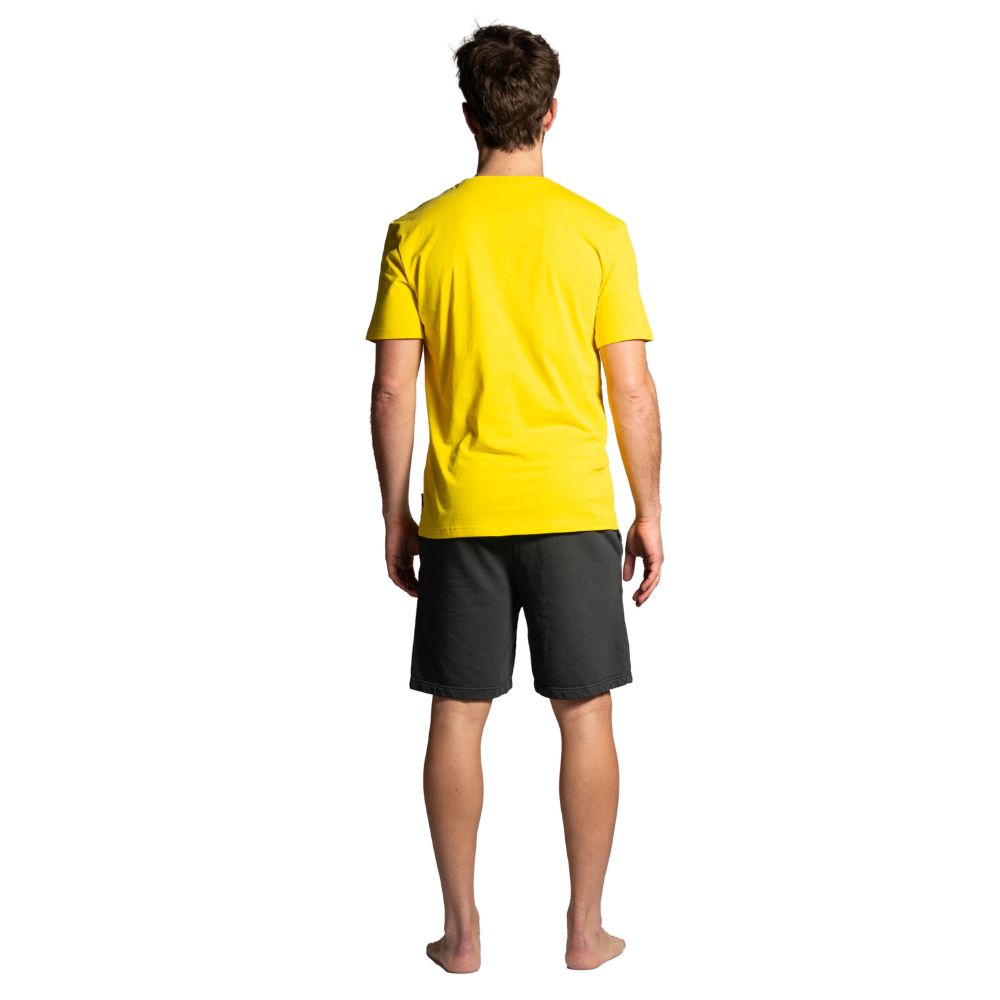 Seay / T-Shirt Gialla Symbols Vendita Calda