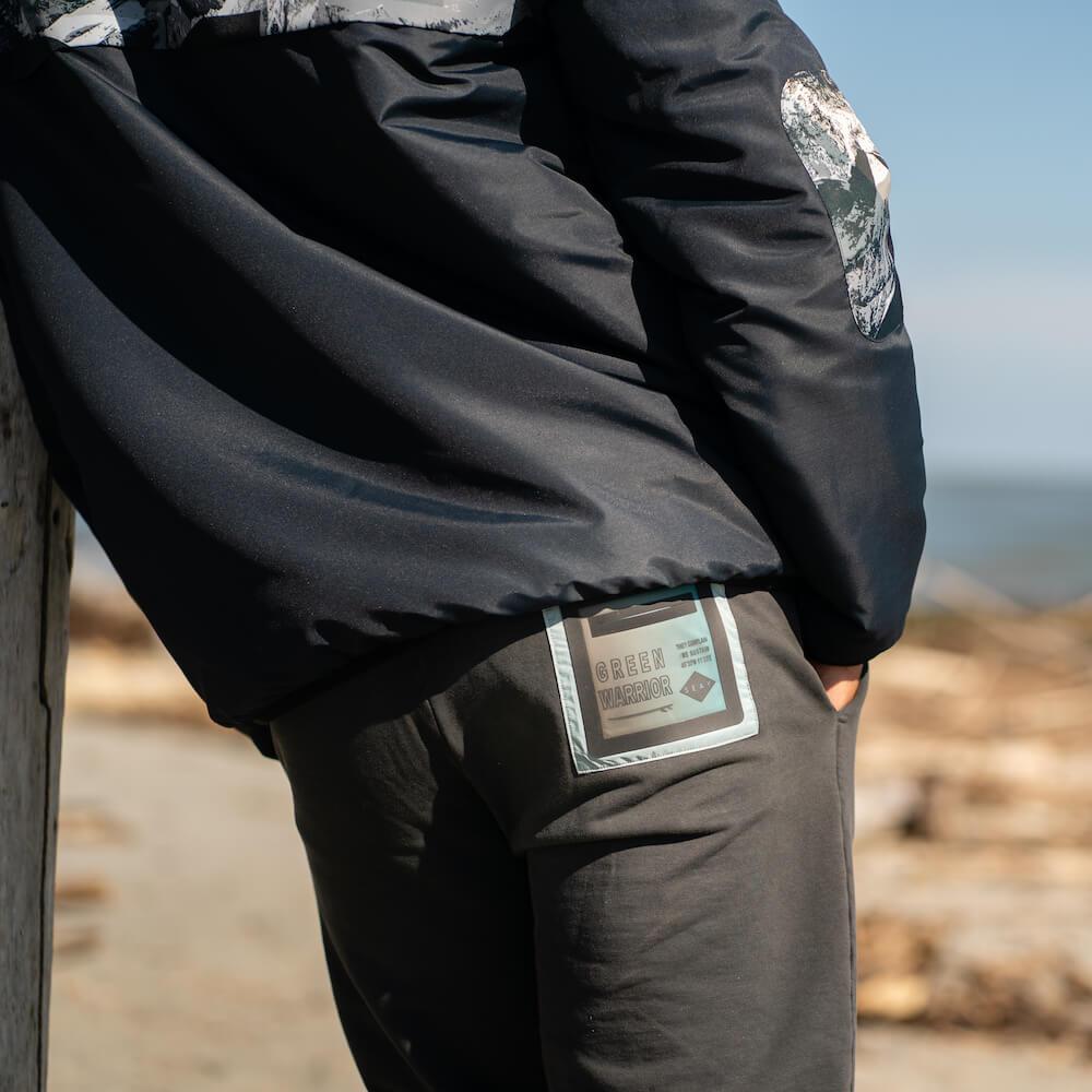 Seay / Pantalone Lungo in Felpa Nero Reyes Spedizione Gratuita