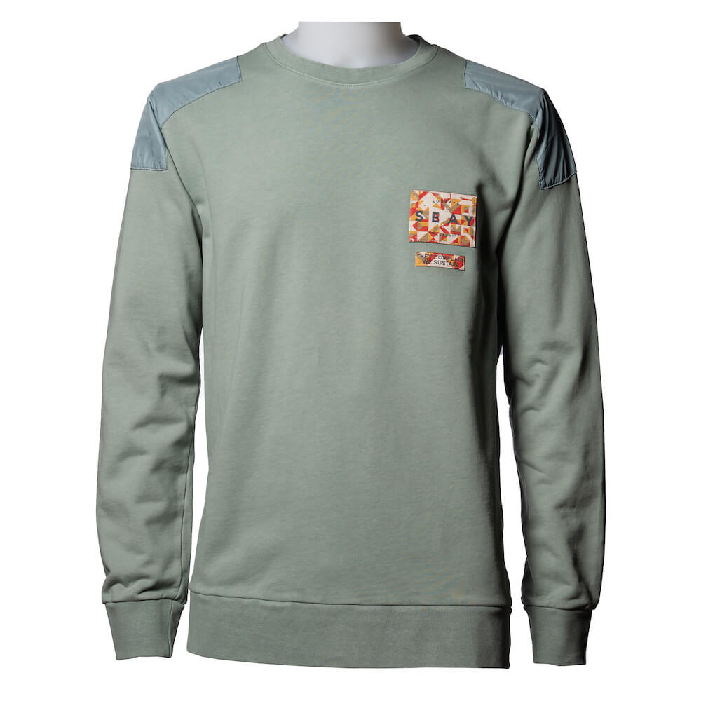 Seay / Felpa Girocollo Verde Huntington Soddisfazione Garantita