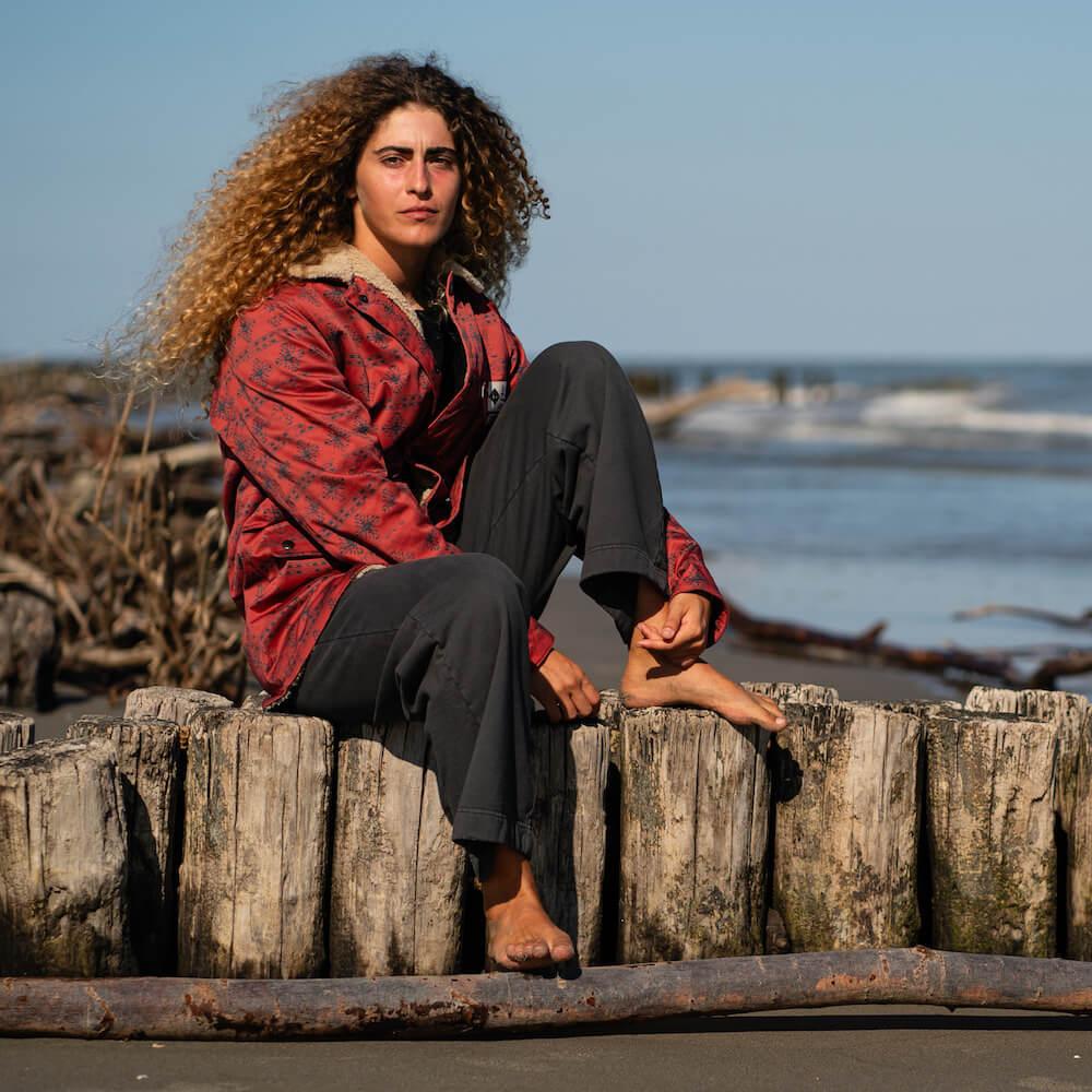 Seay / Giacca Denim Orsetto Rossa Laguna Affare Del Giorno