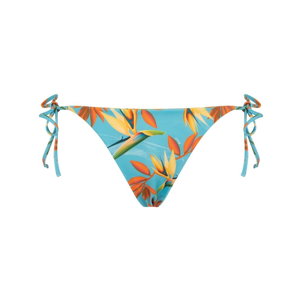 Seay / Slip Bikini Reversibile con Laccetti Azzurro Verde Bird of Paradise Novità