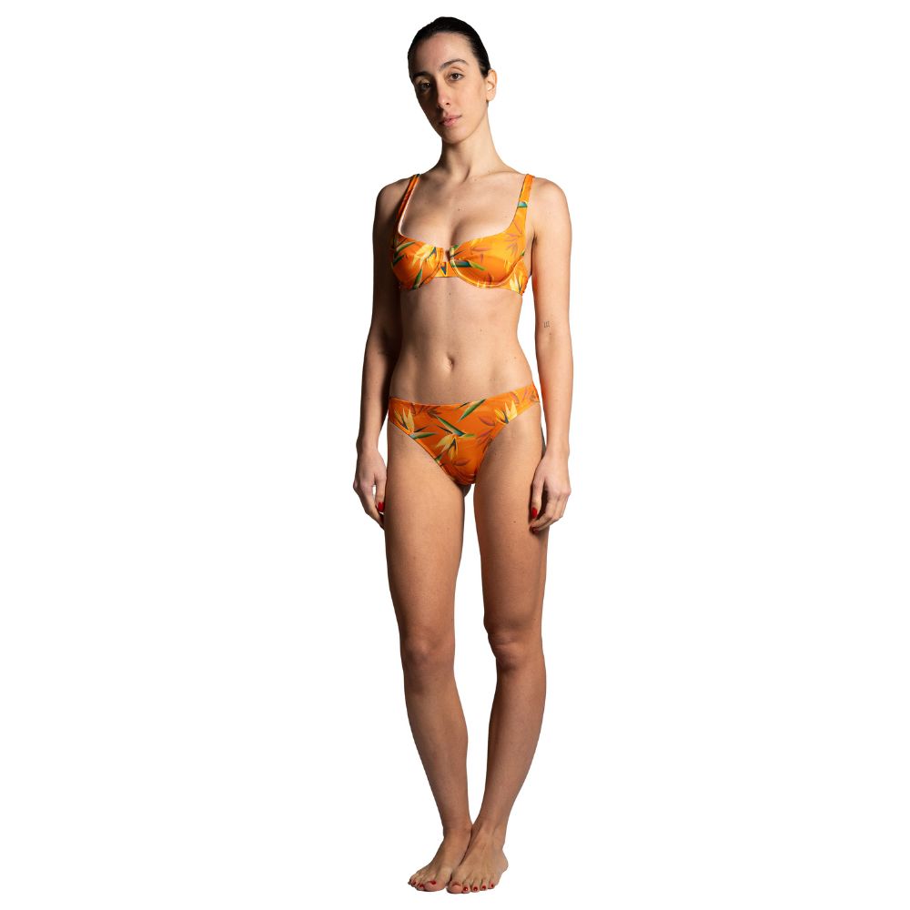 Seay / Slip Bikini Arancione Bird of Paradise In Vendita
