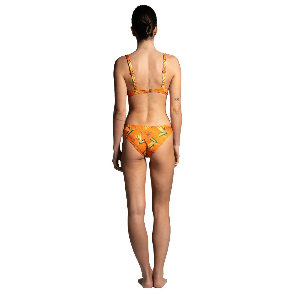 Seay / Slip Bikini Arancione Bird of Paradise In Vendita