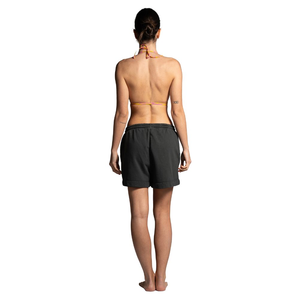 Seay / Pantalone Corto in Felpa Nero Symbols Negozi Online