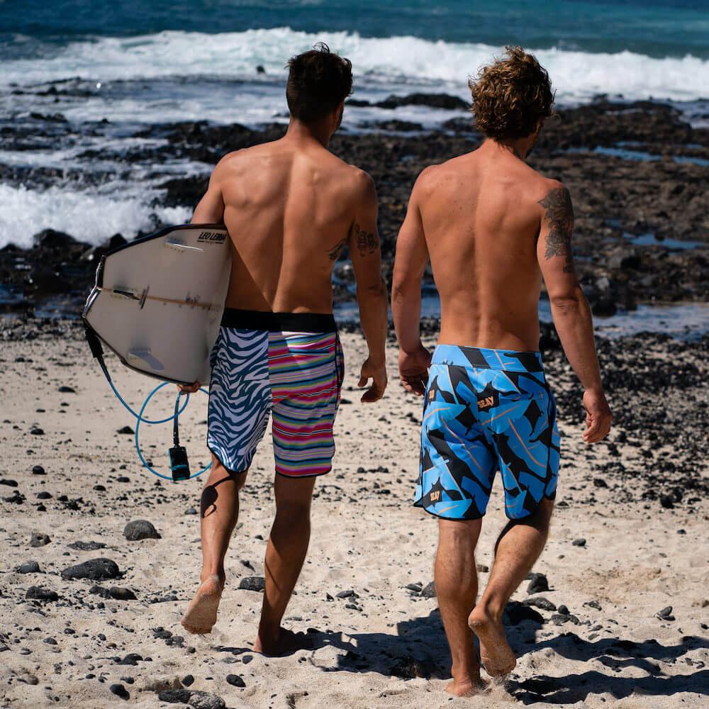 Seay / Boardshort Nero Blu Foglie Banano Alapai Convenienza