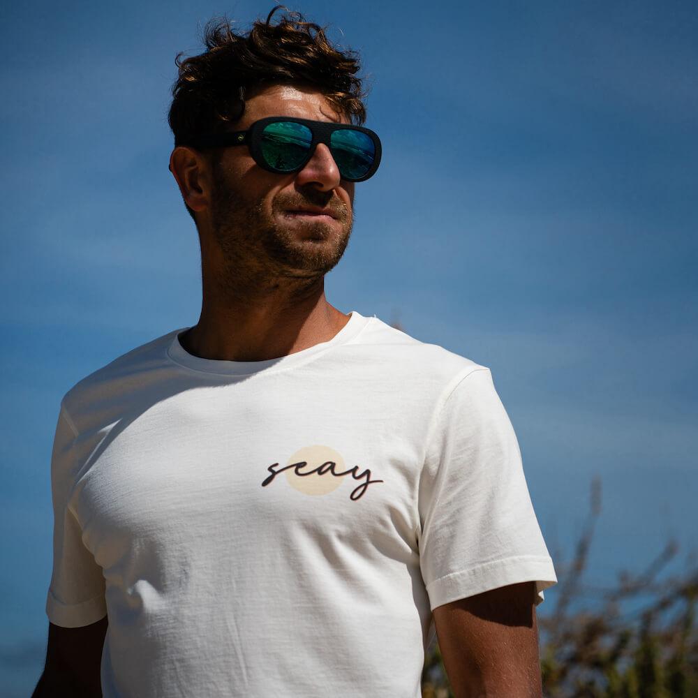 Seay / T-Shirt Bianco Naturale Kaleo Economico