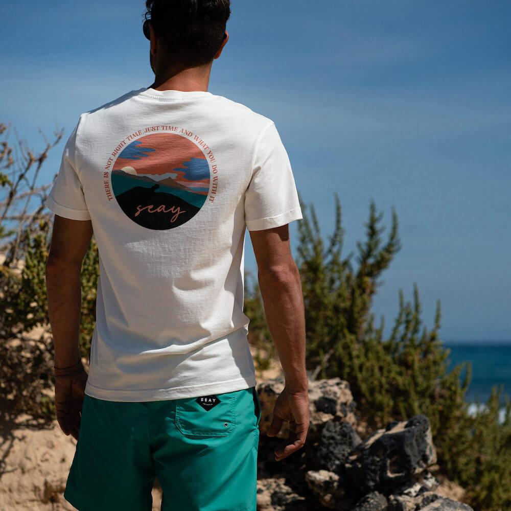 Seay / T-Shirt Bianco Naturale Kaleo Economico