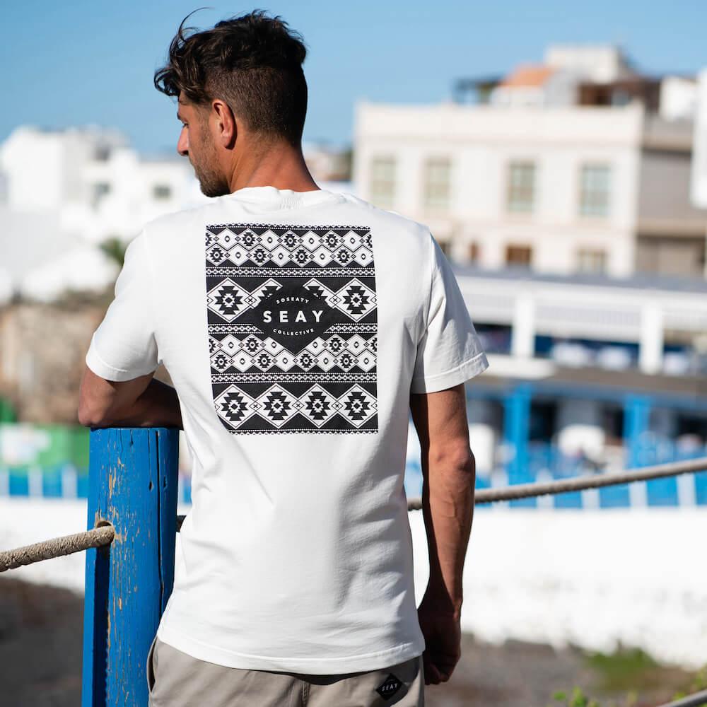 Seay / T-Shirt Bianco Naturale Kaleo Unisex Offerte