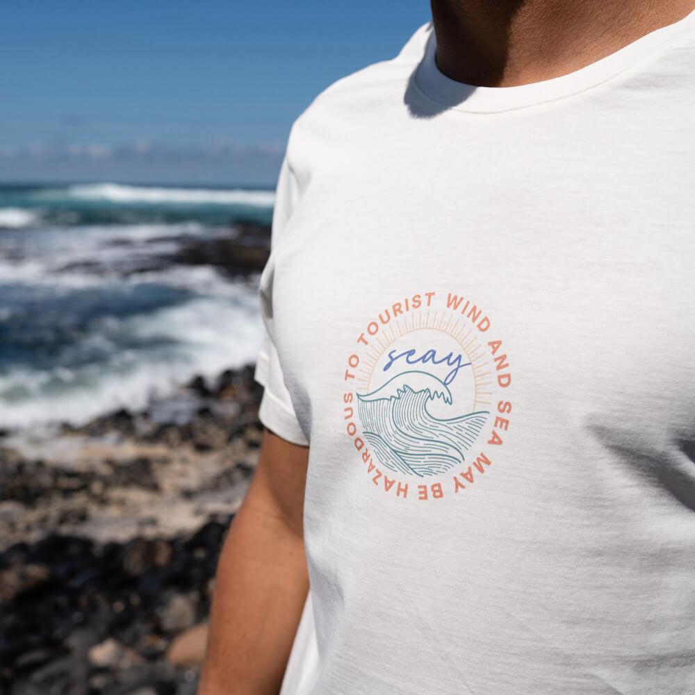 Seay / T-Shirt Bianco Naturale Kaleo Vendita Calda