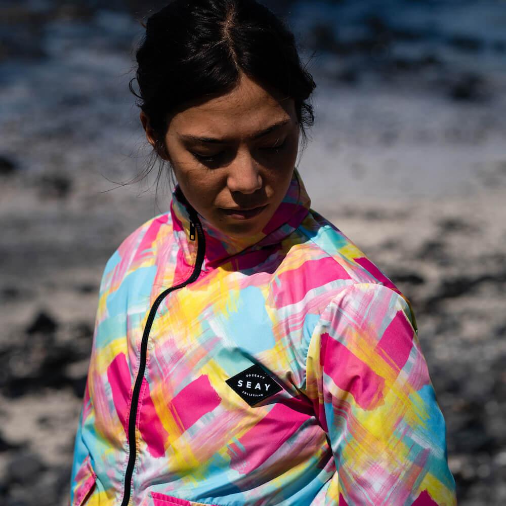 Seay / Windbreaker Fucsia Blu Bali In Linea