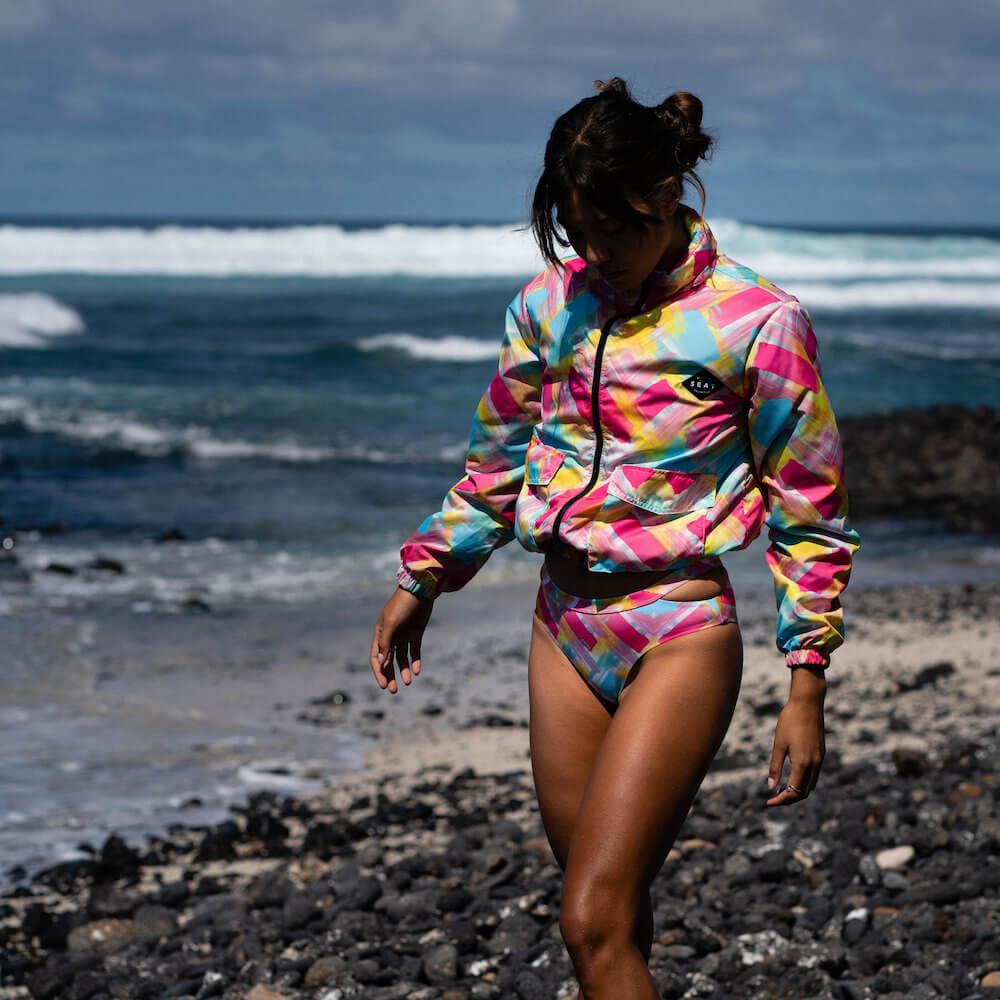 Seay / Windbreaker Fucsia Blu Bali In Linea