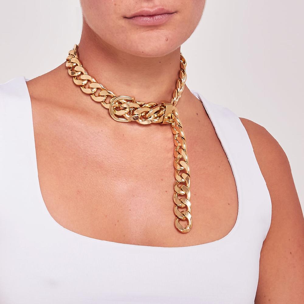 Silvia Gnecchi Buckle necklace In Linea
