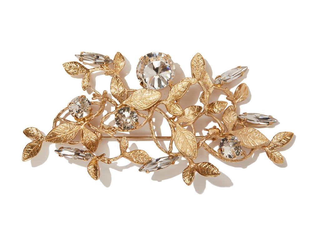 Silvia Gnecchi Diamond Forest Brooch In Saldo