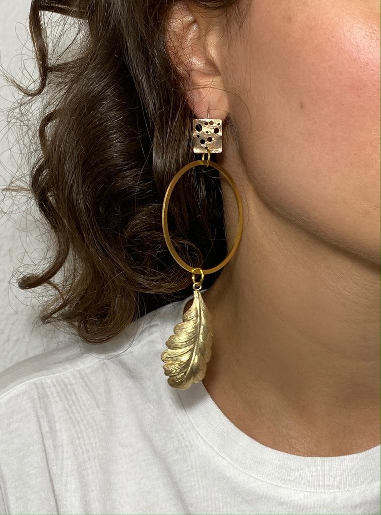 Silvia Gnecchi Feather earrings Prezzo Ridotto