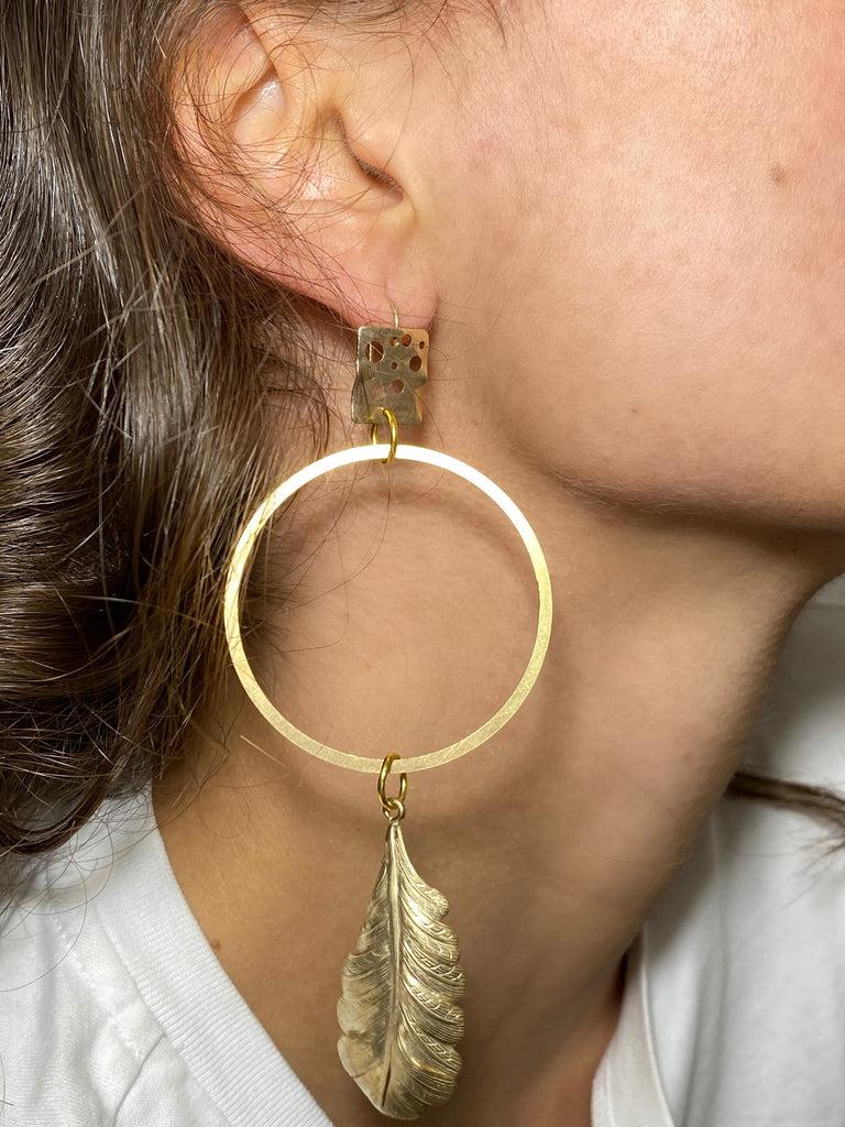 Silvia Gnecchi Feather earrings Prezzo Ridotto
