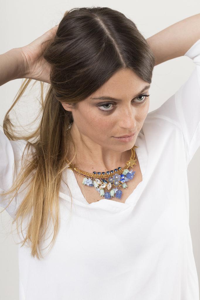 Silvia Gnecchi Kalani blue necklace Online