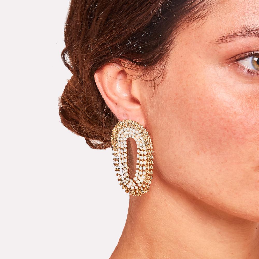 Silvia Gnecchi Liberty Medium Bicolor Earrings Nuovo