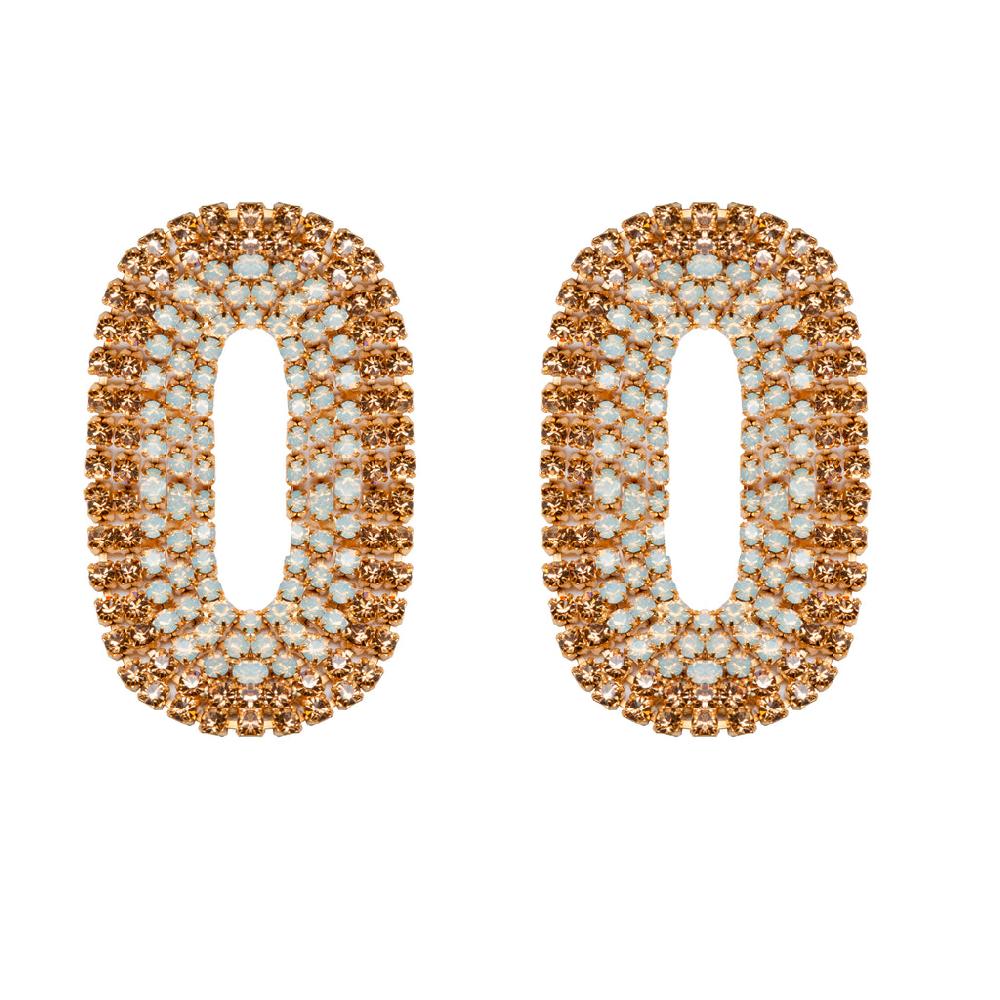 Silvia Gnecchi Liberty Medium Bicolor Earrings Nuovo
