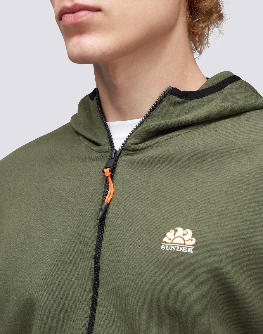 Sundek felpa full zip con cappuccio M411JHIL400-30201 Soddisfazione Garantita