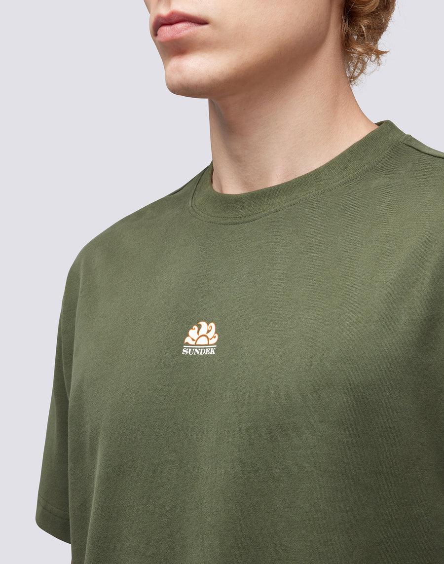 Sundek t-shirt girocollo in cotone con logo M667TEJS700-30201 Acquista Ora