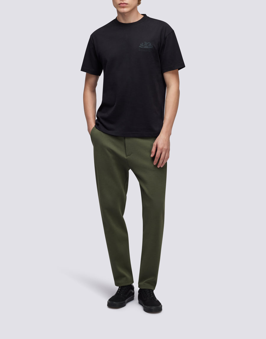 Sundek T-SHIRT GIROCOLLO CON LOGO RICAMATO M170TEJS700-00400 Affare Del Giorno