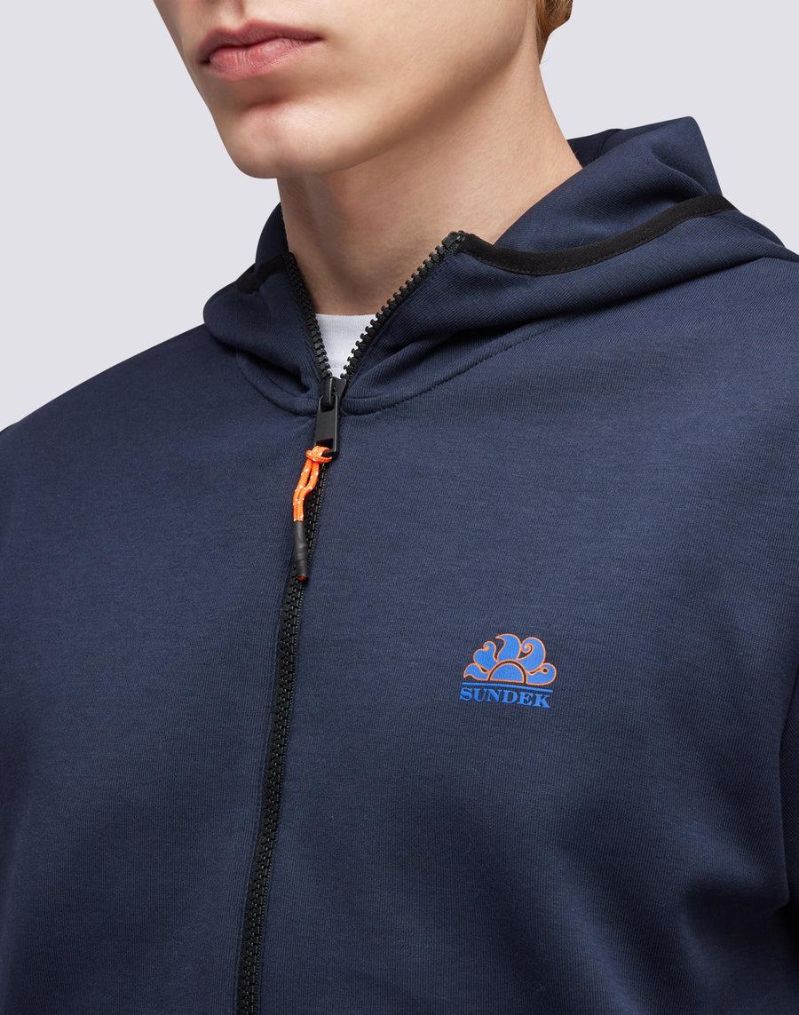 Sundek felpa full zip con cappuccio m411jhil400-00701 Offerta