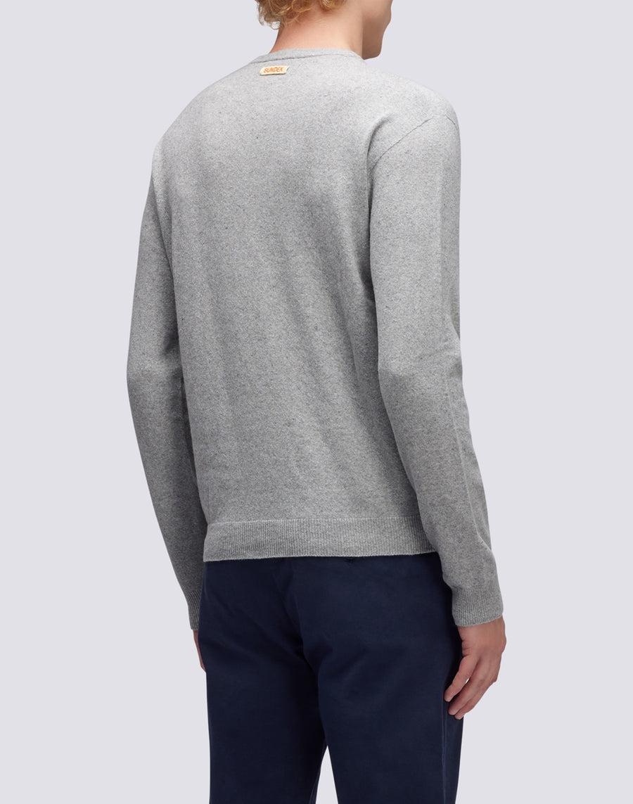 Sundek maglione a girocollo misto cashmere M350KIWS500-02900 Saldi Di Fabbrica