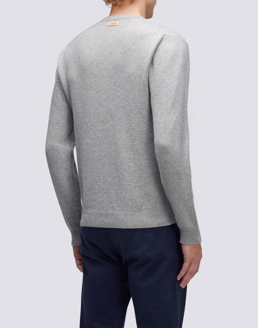 Sundek maglione a girocollo misto cashmere M352KIWS500-02900 In Saldo